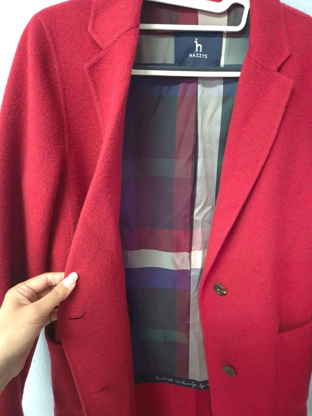 HAZZYS 레드 코트 85-160 4