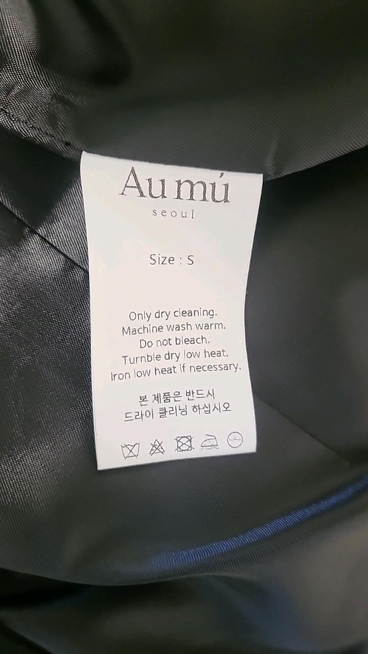Au mú 아우무 벨티드 싱글 재킷 블랙 3
