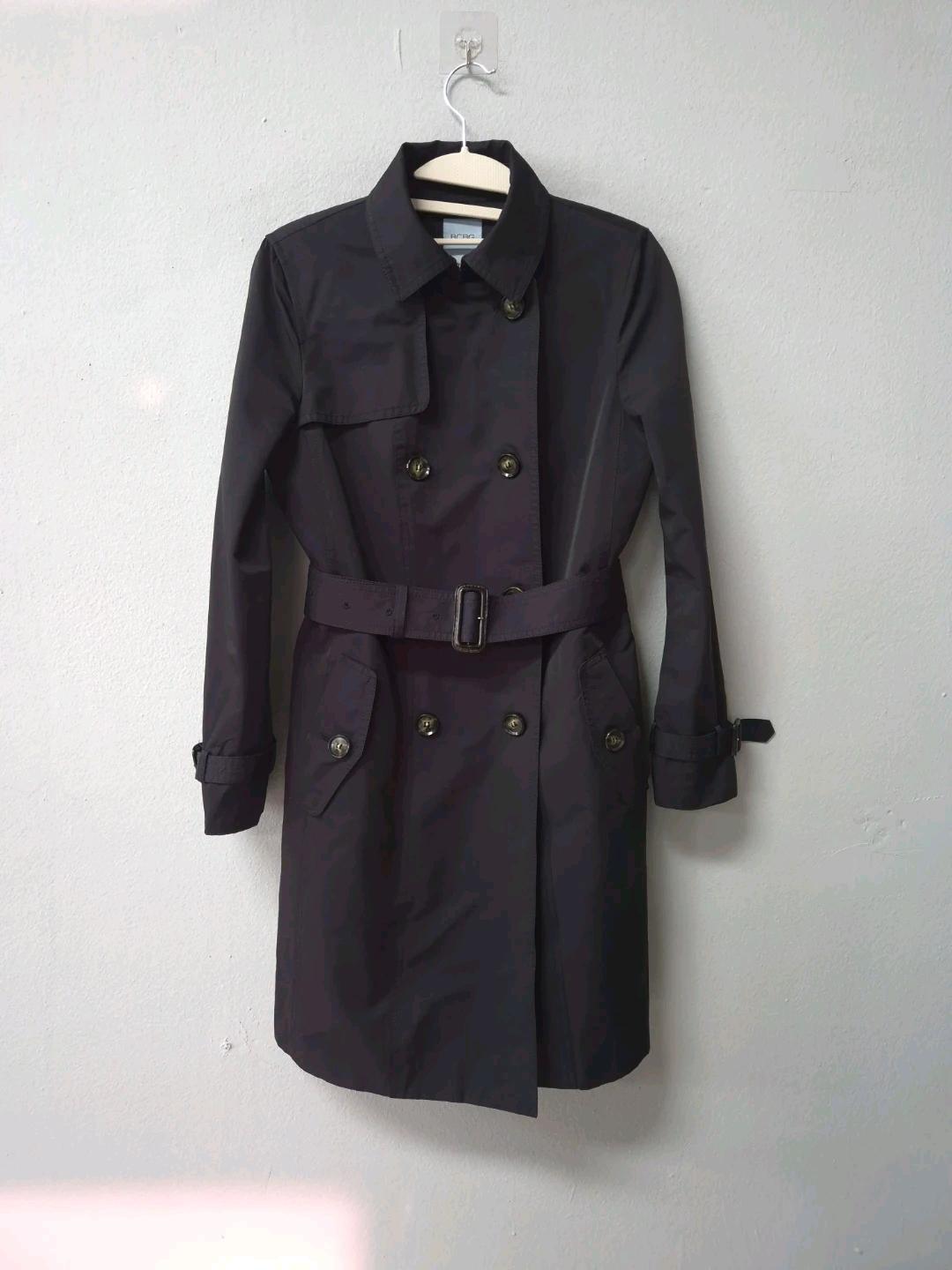 BCBG 블랙 트렌치코트 85-94-155 2