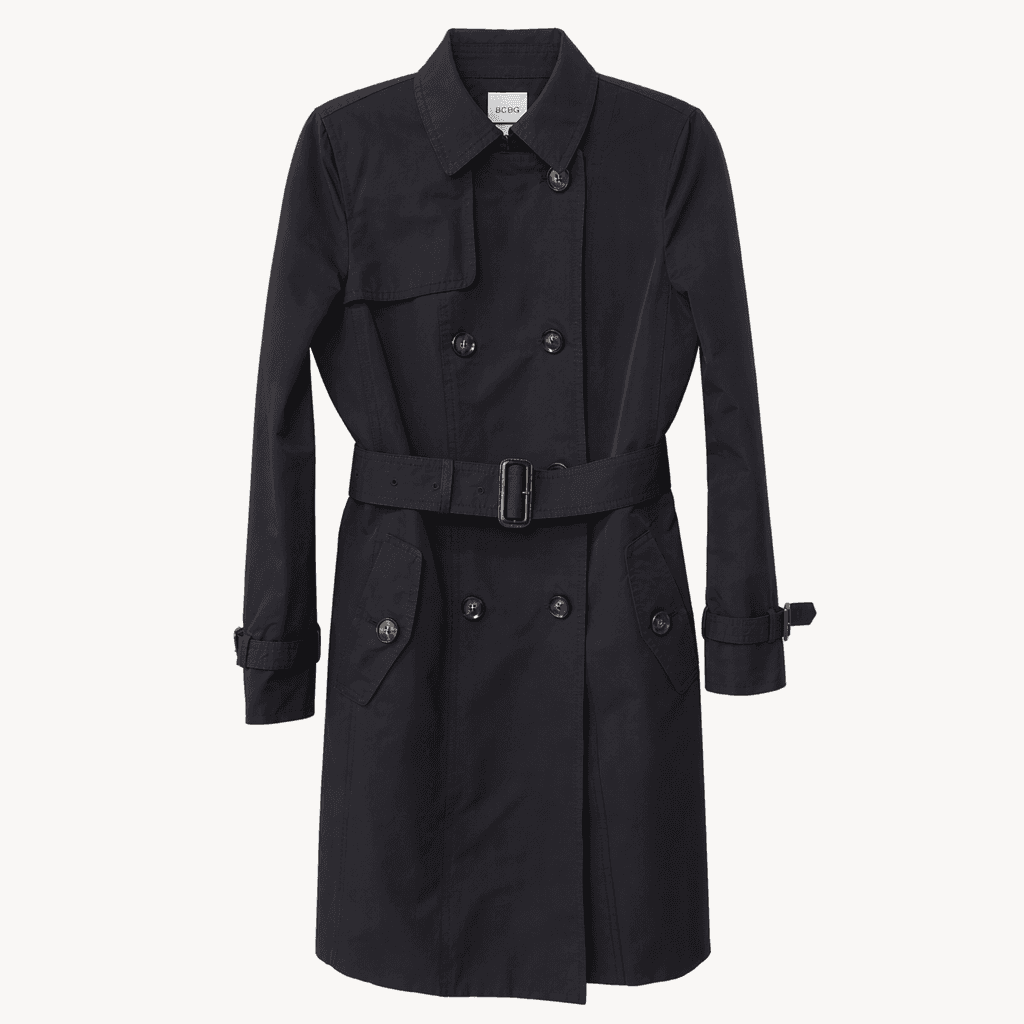 BCBG 블랙 트렌치코트 85-94-155