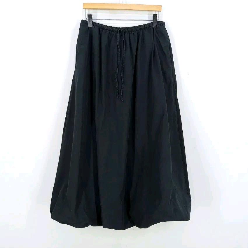 자라 여성 춘추 벌룬 바스락 밴딩스커트 블랙 (HU47050) 2