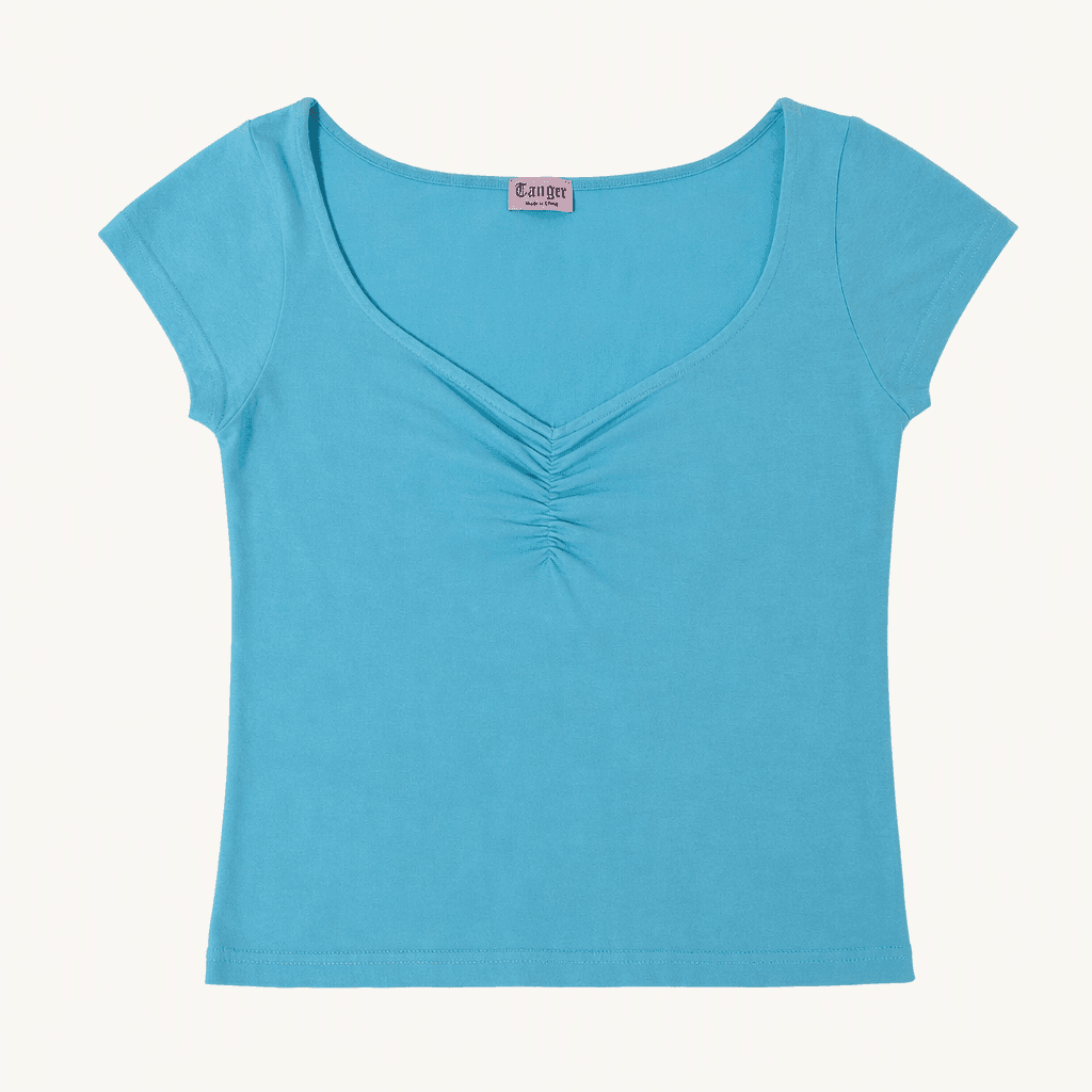 tanger summer ballerina top 스카이블루