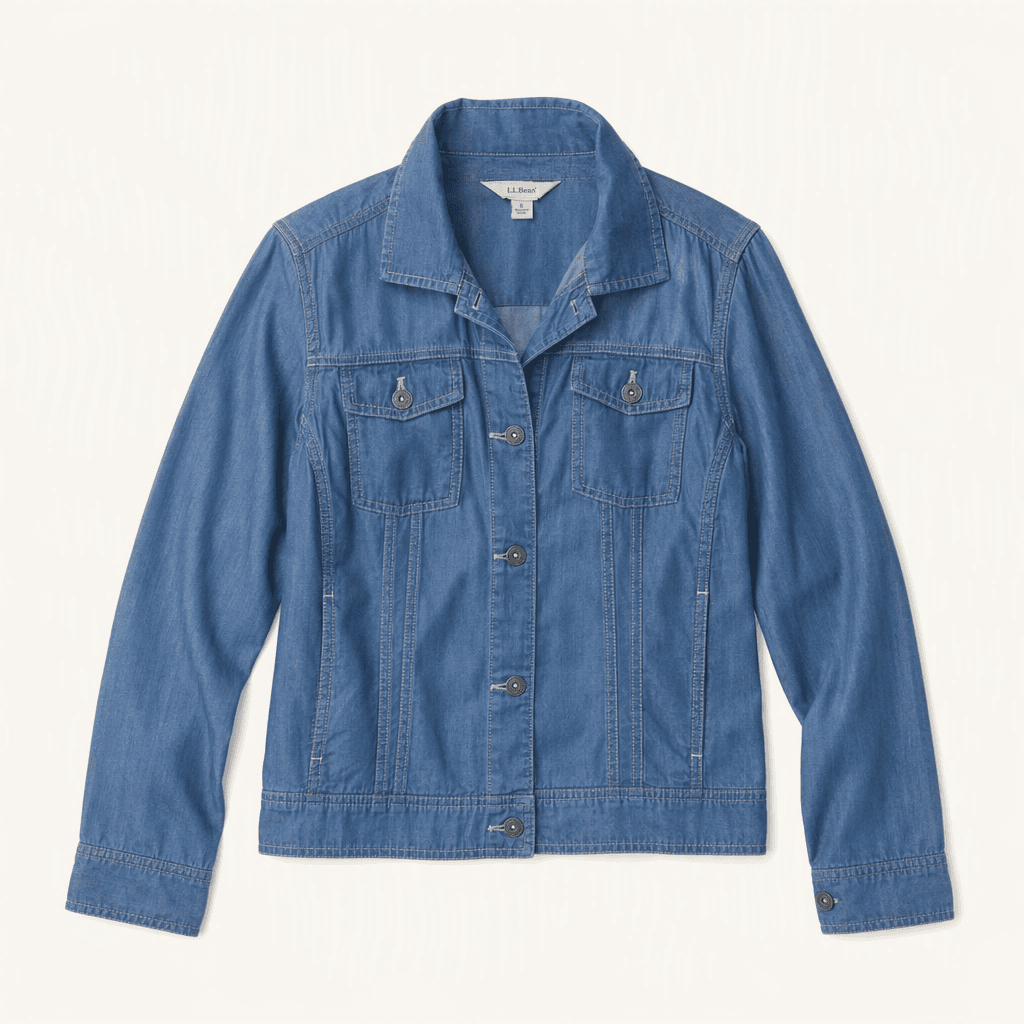 L.L.Bean 리오셀 데님 셔츠 재킷 착용컷