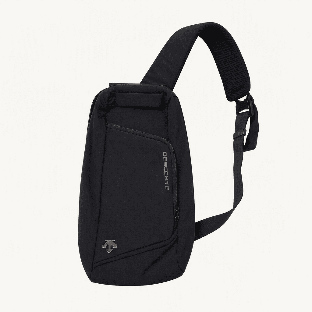 데상트(DESCENTE) 스포츠베이직 슬링백 ML 블랙