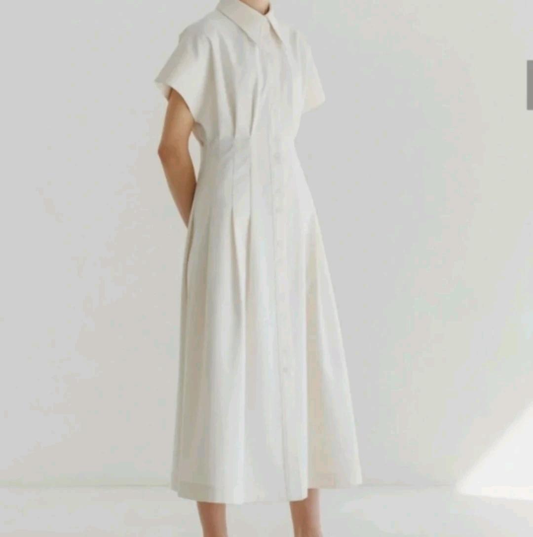 르누이 shirt dress 아이보리색상 원피스/ 55 6
