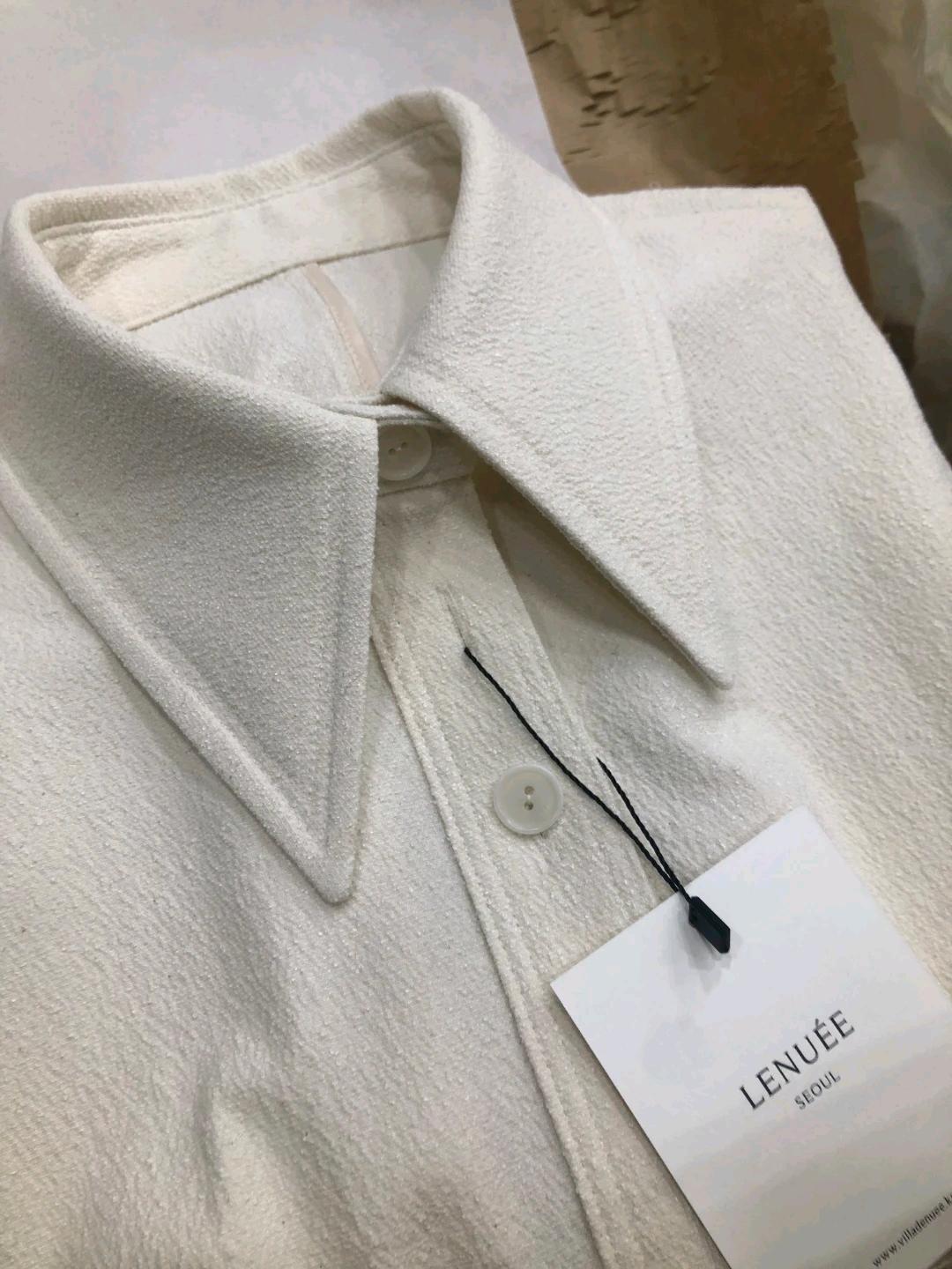 르누이 shirt dress 아이보리색상 원피스/ 55 9