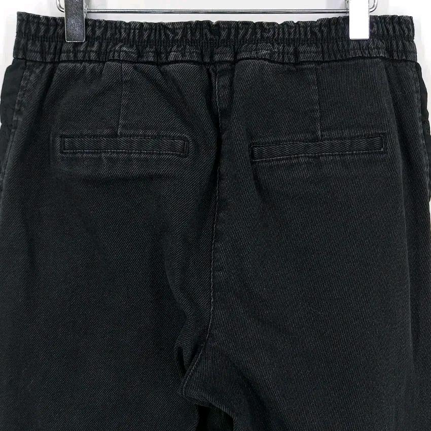 오즈세컨 여성 춘추 스판 9부 조거데님팬츠 블랙64 (HU47067) 4