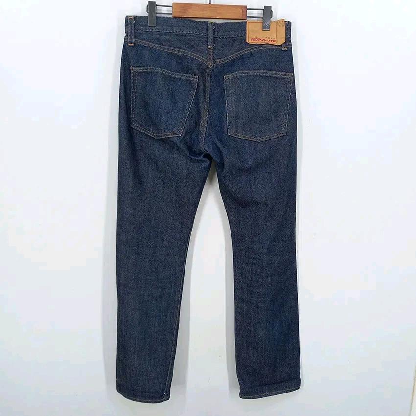 레졸루트 남성 춘추 워싱 버튼플라이 데님팬츠 중청 (HU47075) 3