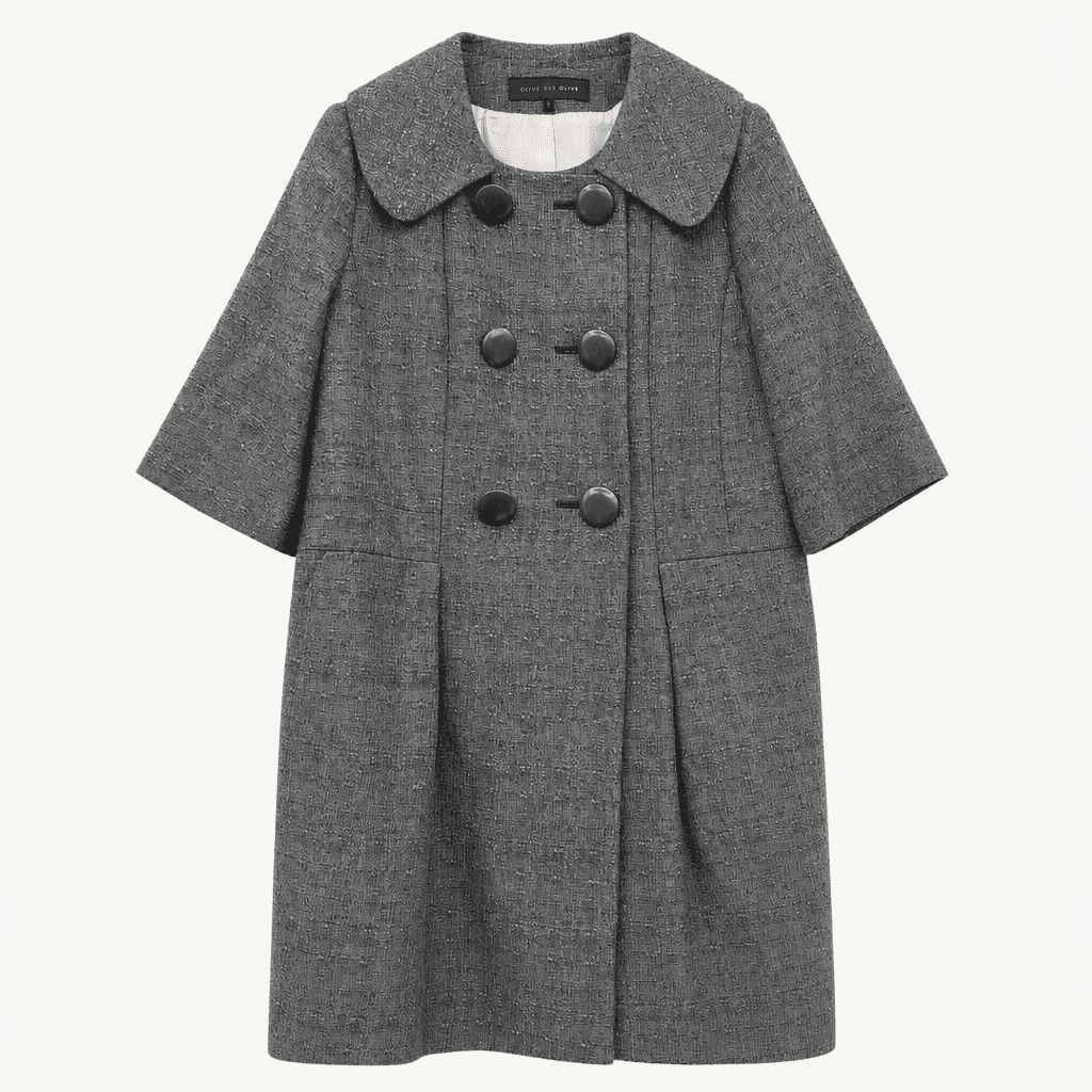 OLIVE DES OLIVE 여성 케이프 코트 그레이 사이즈2
