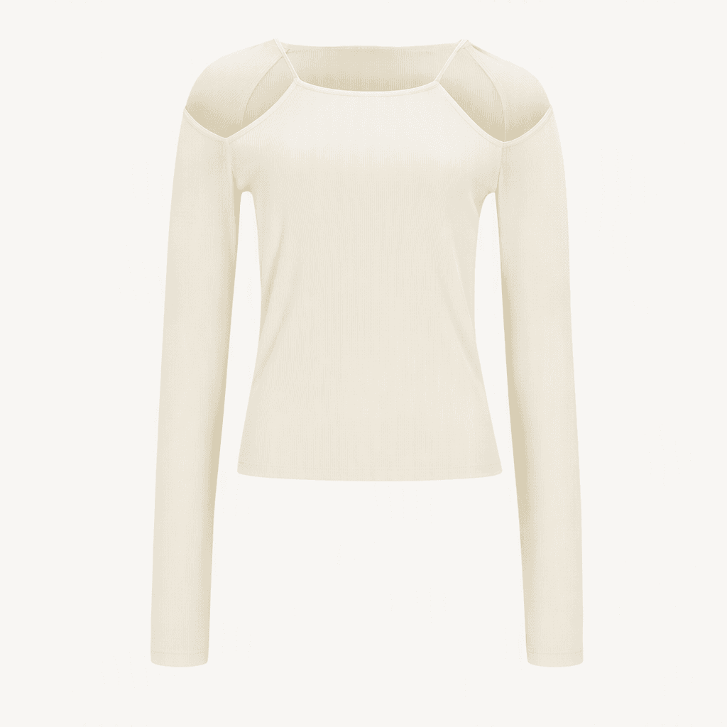 strap hole sleeve -cream