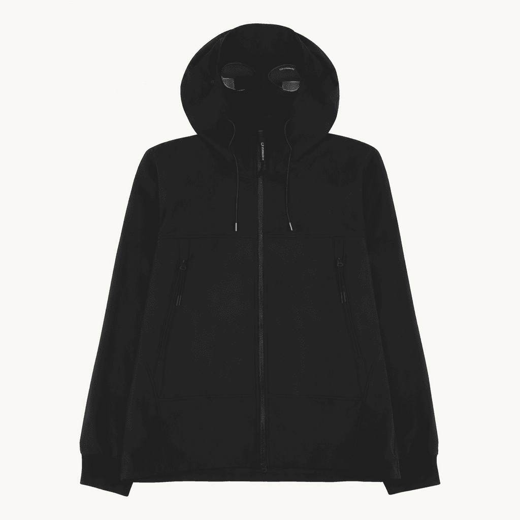 CP컴퍼니 쉘-R 고글 자켓 블랙 25ss 바람막이