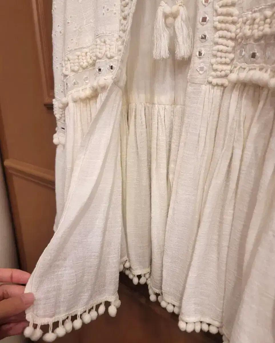 새제품 ZARA boho 폼폼 트림 자켓 M 6
