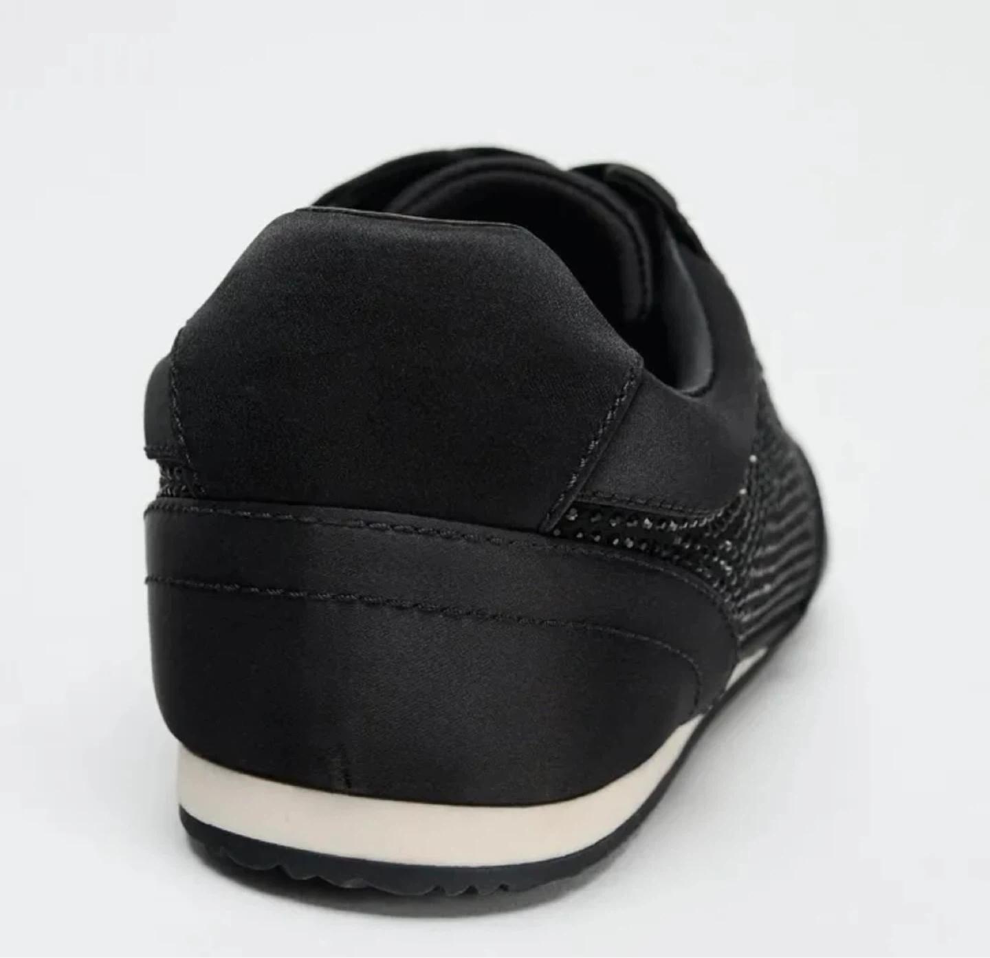 새제품 ZARA 글리터 트레이너 블랙 스니커즈 운동화 240-245 6