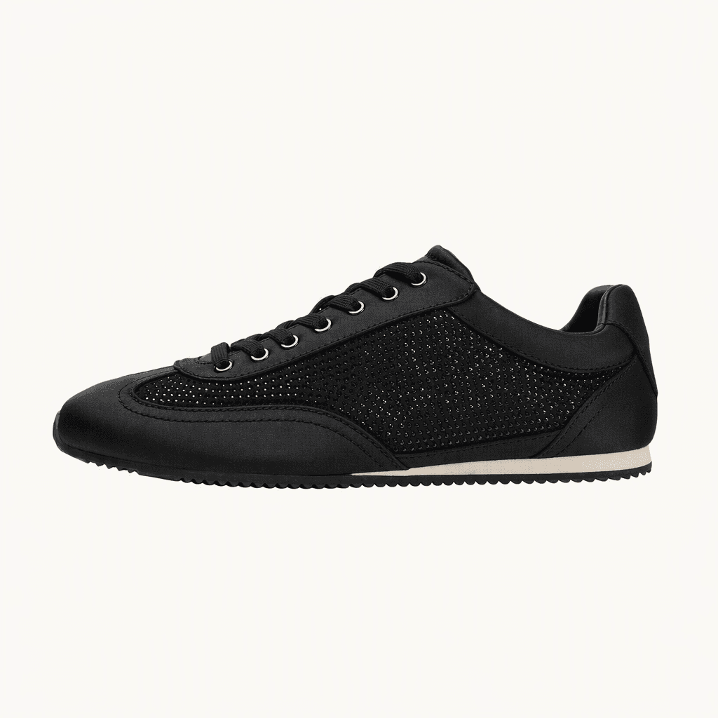 새제품 ZARA 글리터 트레이너 블랙 스니커즈 운동화 240-245 착용컷
