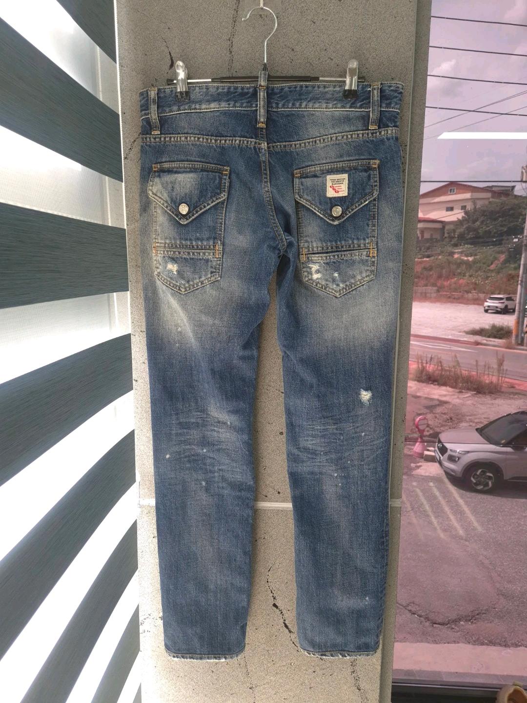 디스퀘어드2 워싱 데미지 청바지 44 6