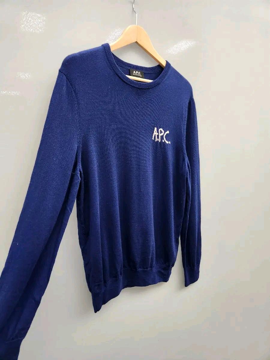[정품] A.P.C. 아페쎄 로고 자수 울 니트 (L사이즈/남성용) 4
