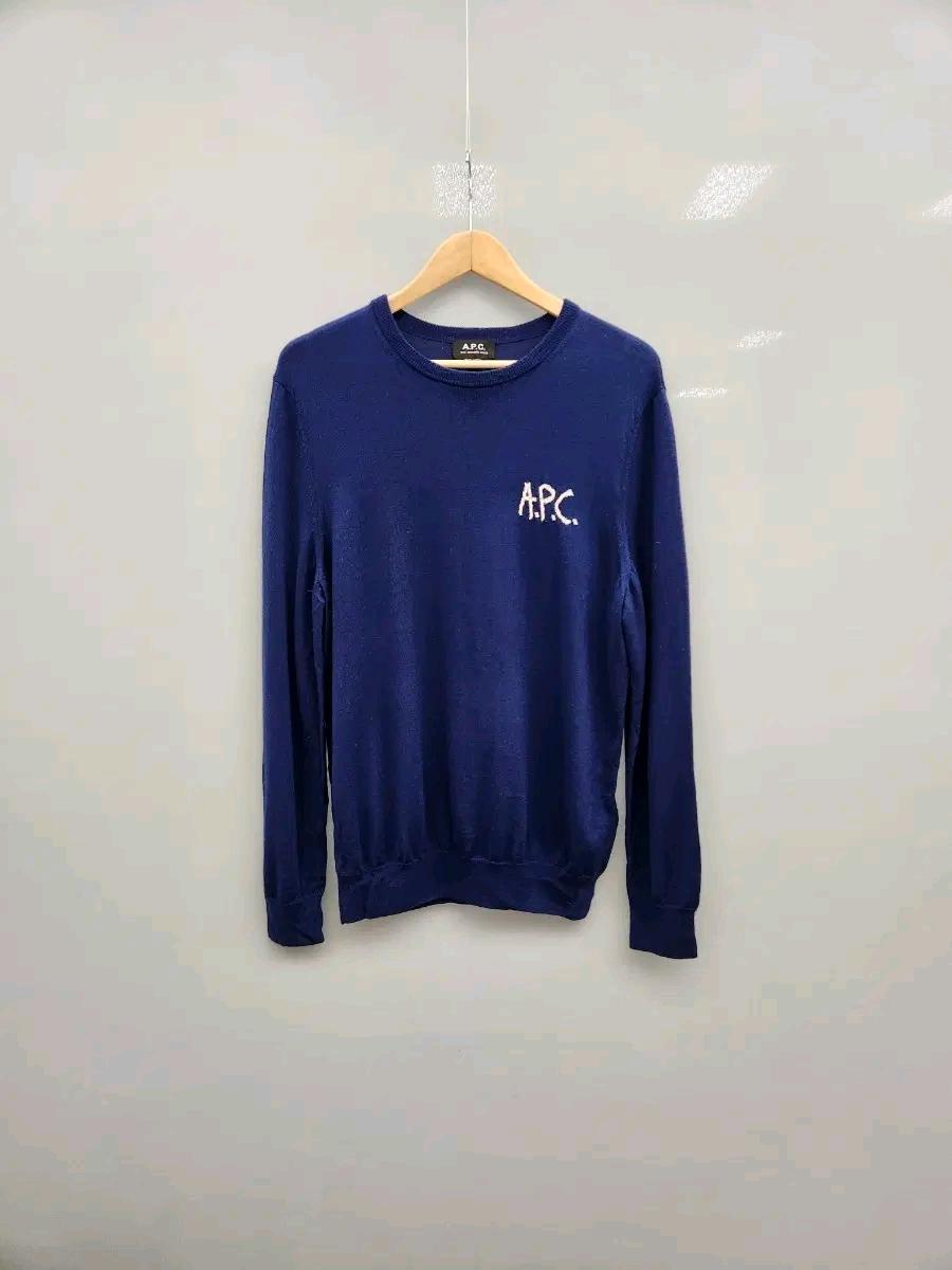 [정품] A.P.C. 아페쎄 로고 자수 울 니트 (L사이즈/남성용) 2