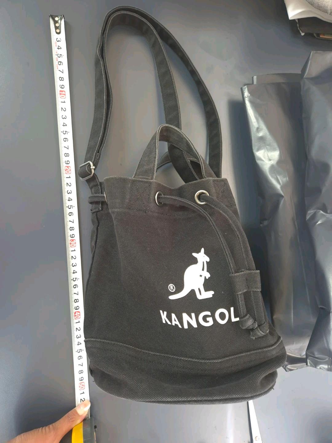 캉골 블랙 캔버스 복조리백 3