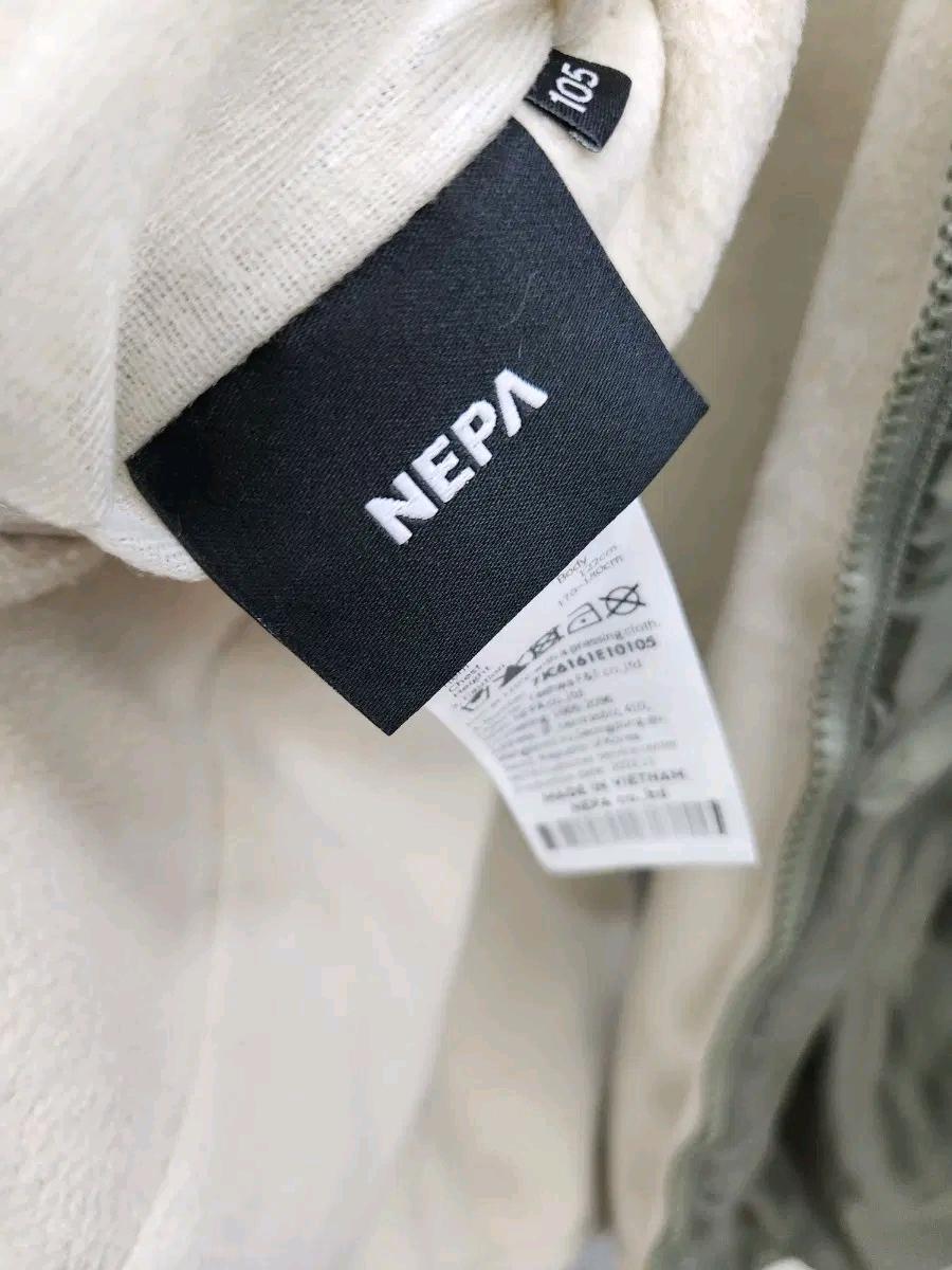 네파(NEPA) 리버서블 양면 플리스 노카라 자켓 (아이보리/카키, 105) 8