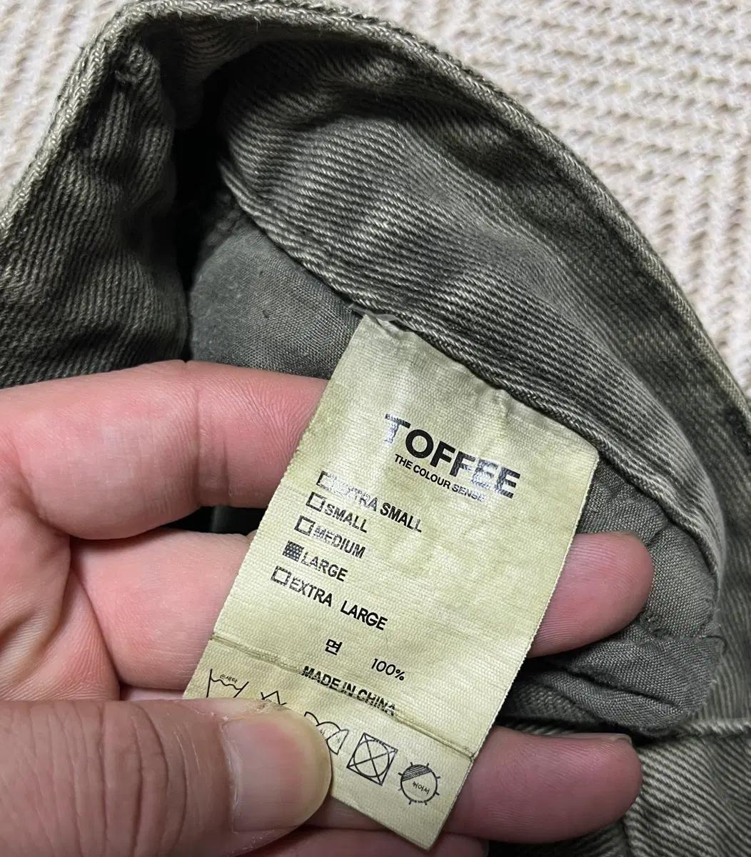 공용 토피 피그먼트워싱 와이드 빈티지 카고 버뮤다팬츠 청바지 L 8