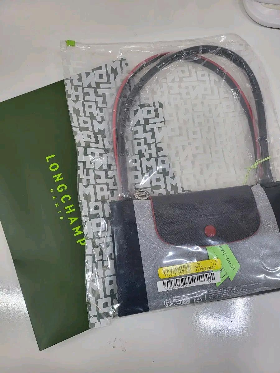 새상품)롱샴 르 플리아쥬 클럽 라지 네이비 숄더백 4