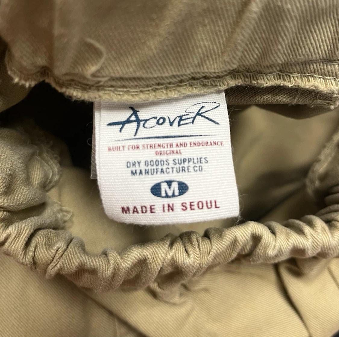 ACOVER 베이지 면 반바지 M 3