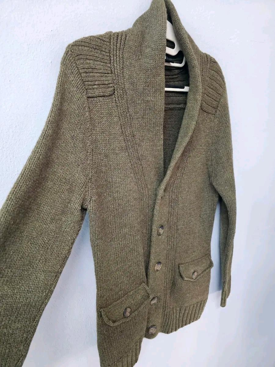 H&M 가디건 올리브 그린 3