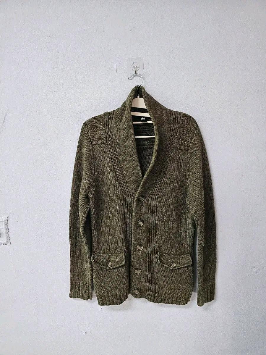 H&M 가디건 올리브 그린 2