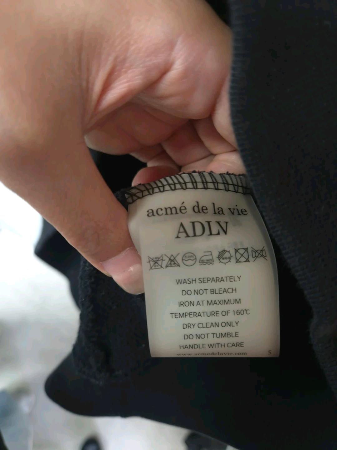 ADLV 아크메드라비 베이비 프린팅 후드티 블랙 4