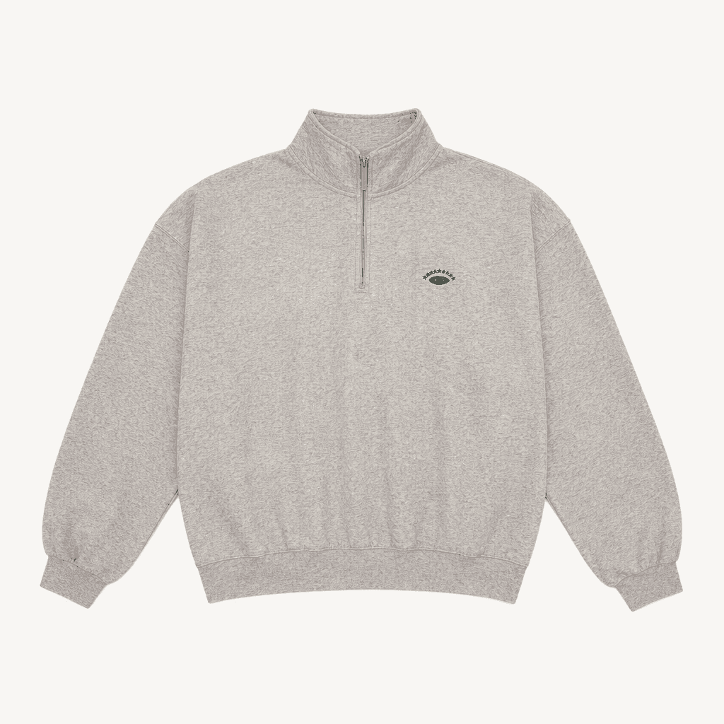 수퍼서브 기모 하프집업 맨투맨 그레이