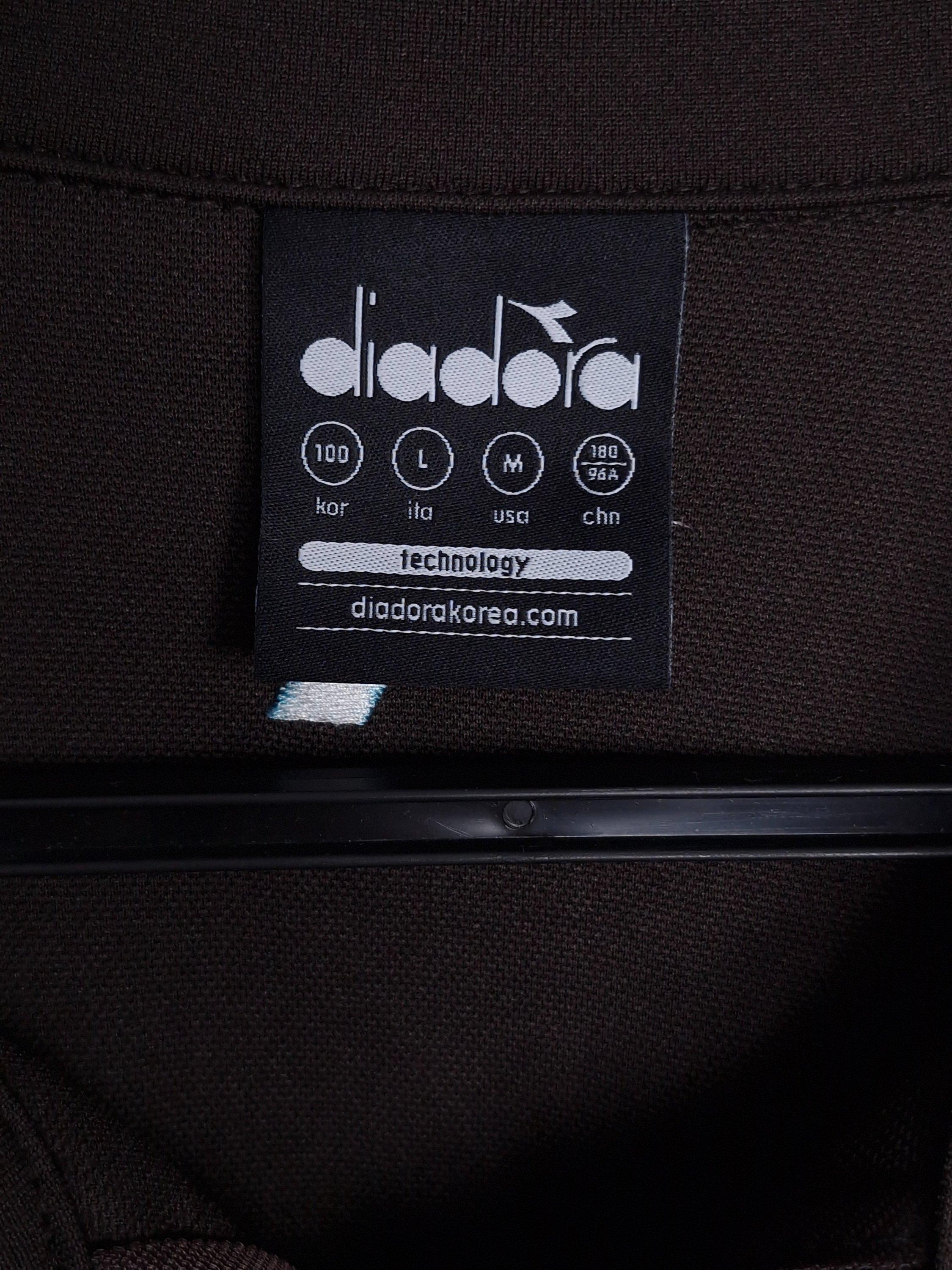디아도라 diadora 브라운 반집업 맨투맨 L [A1112] 4