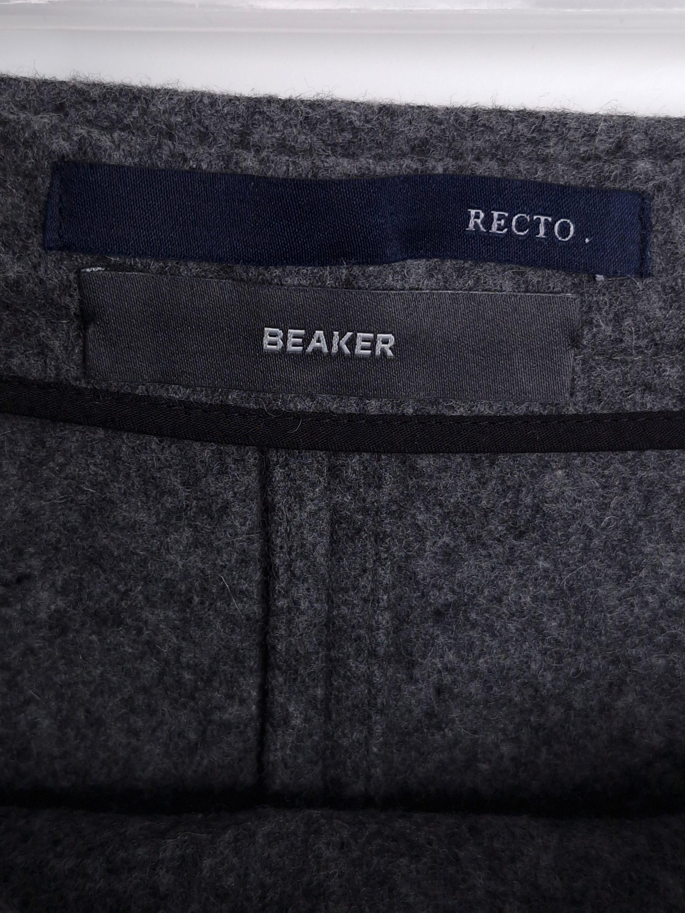렉토 RECTO 비이커 회색 랩스커트 치마 61 [A1125] 4