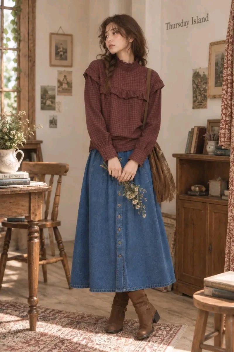 써스데이아일랜드 프릴 블라우스 2