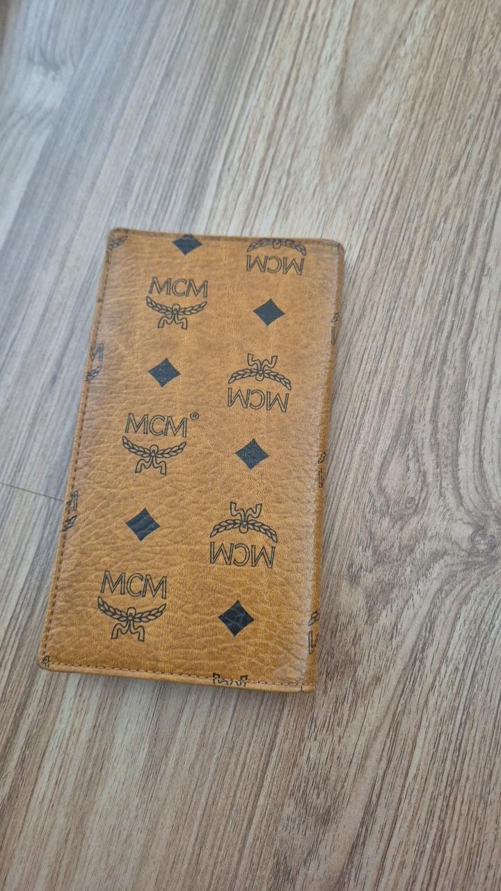 MCM 로고 패턴 장지갑 브라운 4