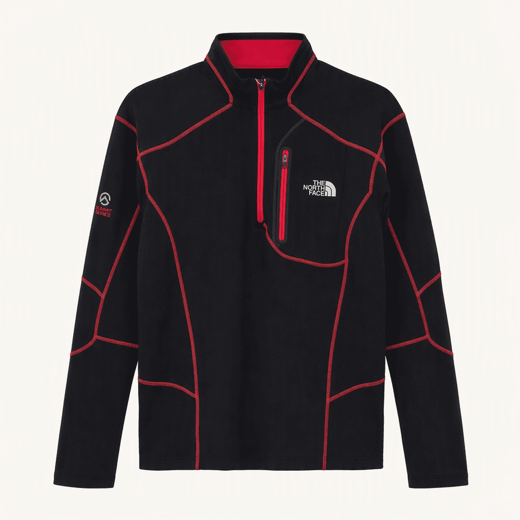 M,95 )) THE NORTH FACE 노스페이스 긴팔티셔츠 ! 블랙 & 레드줄~