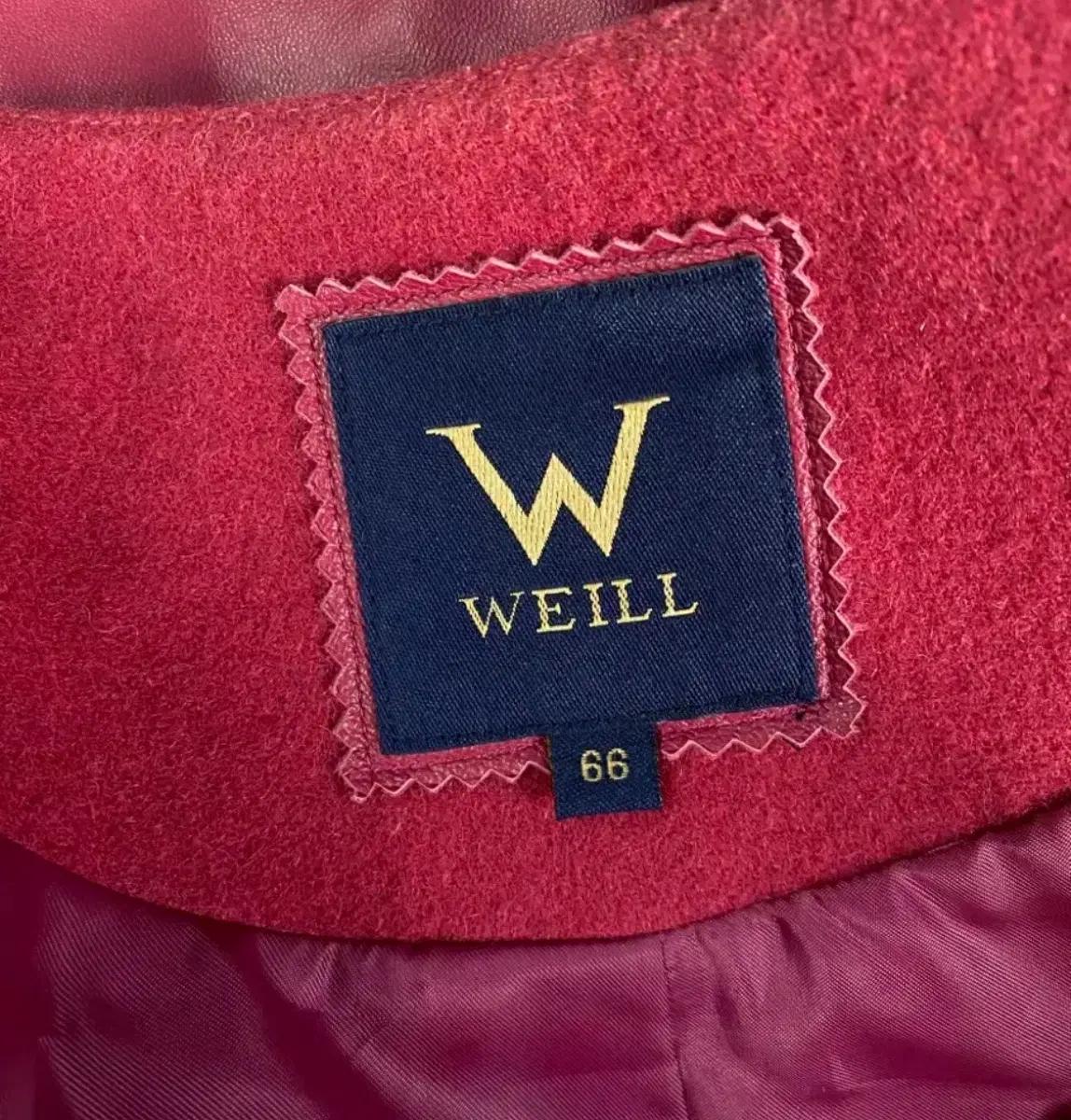 WEILL 양가죽 와인색 자켓 6