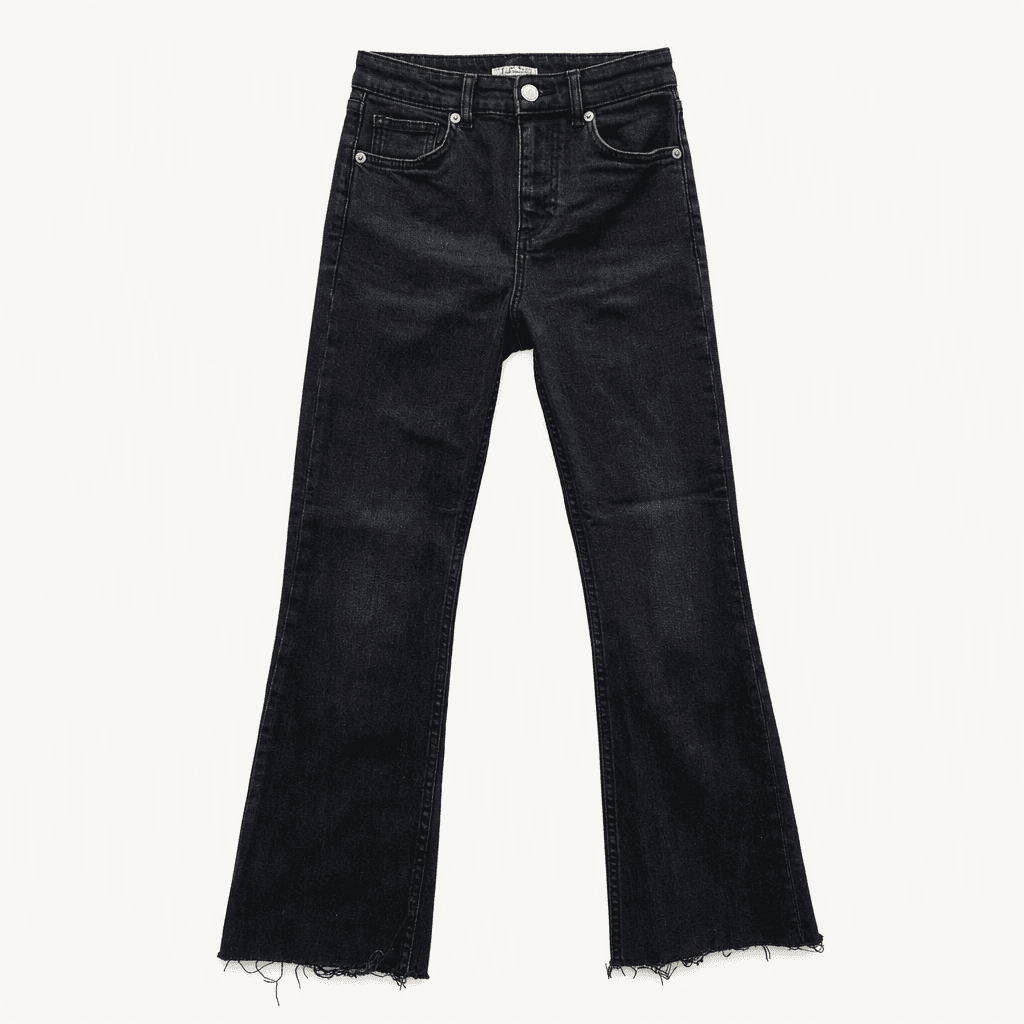 ZARA 블랙 부츠컷 데님 팬츠 EUR34