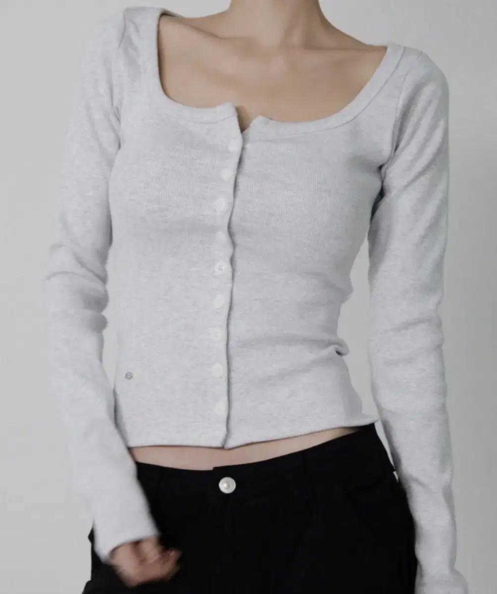 페일제이드 button long sleeve top 그레이 2사이즈 2