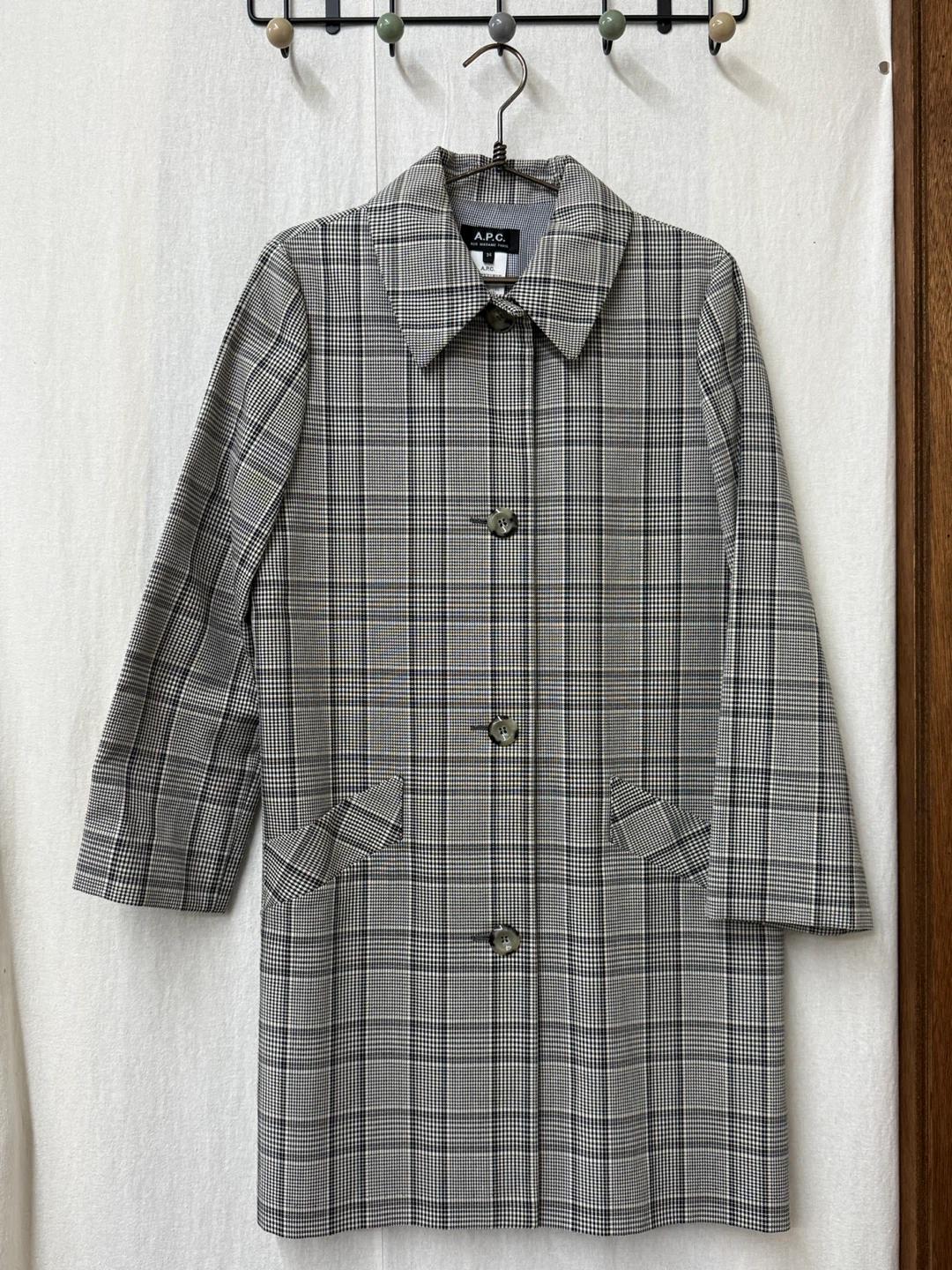 정품/ A.P.C. 아페쎄 체크 코트 34 2