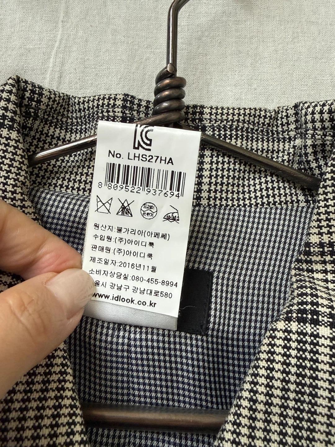 정품/ A.P.C. 아페쎄 체크 코트 34 4