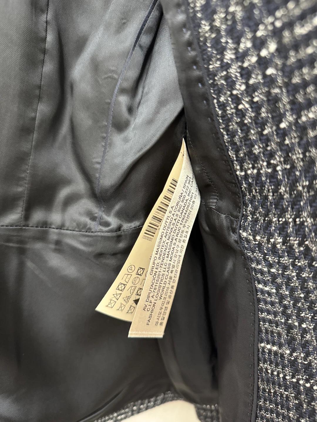 Massimo Dutti 체크 패턴 트위드 자켓 8