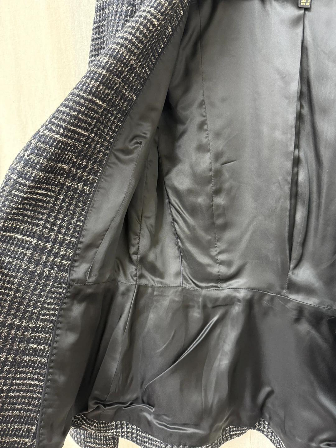Massimo Dutti 체크 패턴 트위드 자켓 10