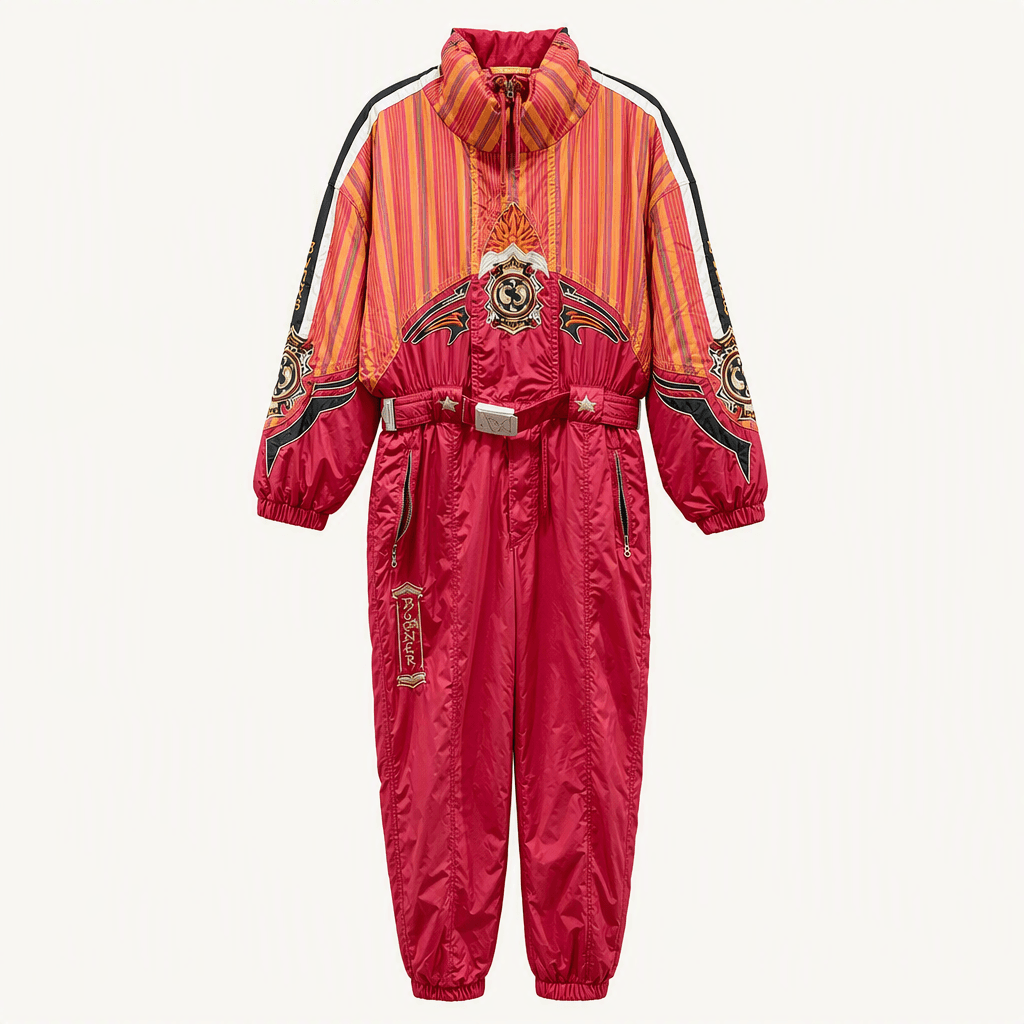 BOGNER 빈티지 화려한 패턴 스키복 수트