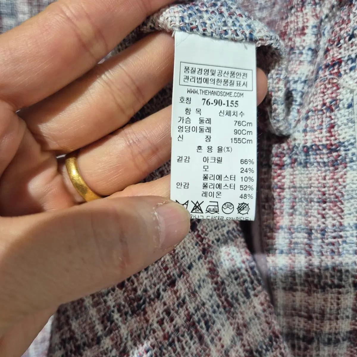 SJSJ  체크 패턴 블레이저 자켓 8