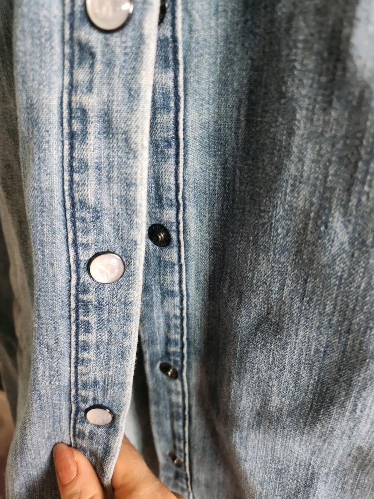 Calvin Klein 데님 셔츠 원피스 XS 9