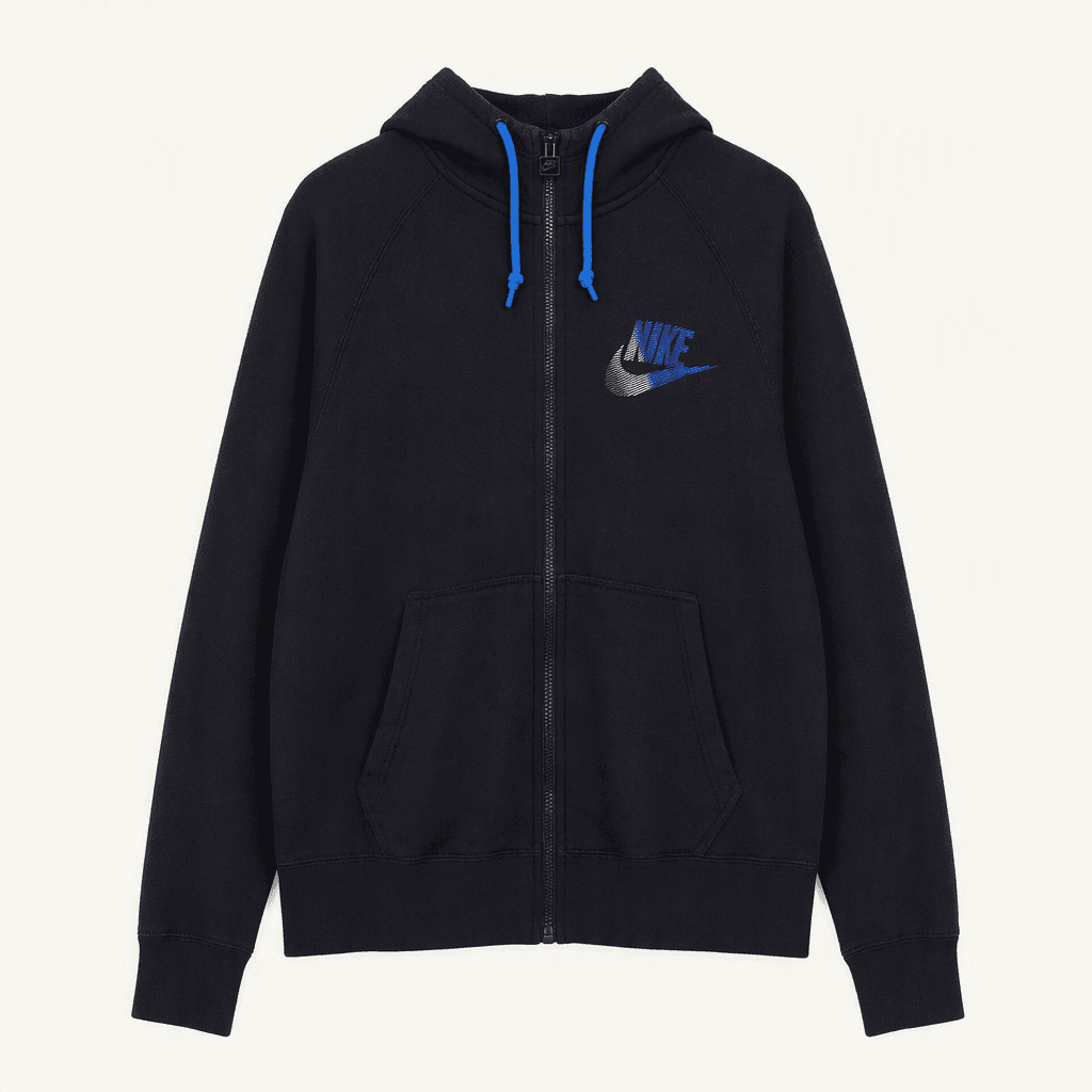 2XL 나이키 블랙 후드집업 자켓 E975 착용컷