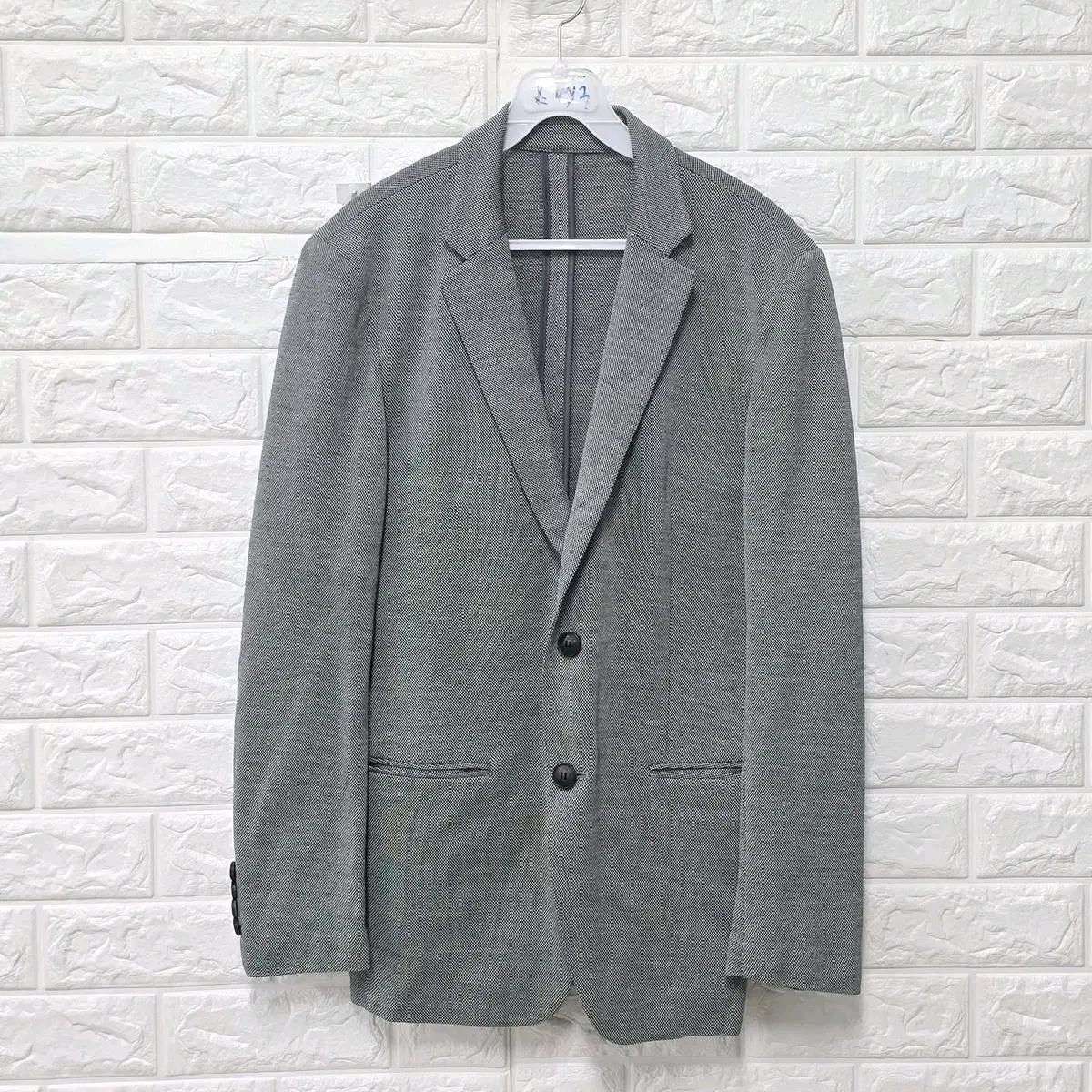 M 도나카란 DKNY 그레이 마 린넨 자켓 F30 2
