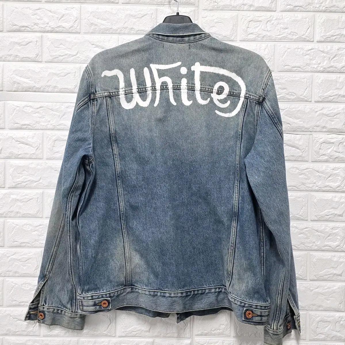 L 오프화이트 OFF WHITE 데님 자켓 청자켓 C125 5