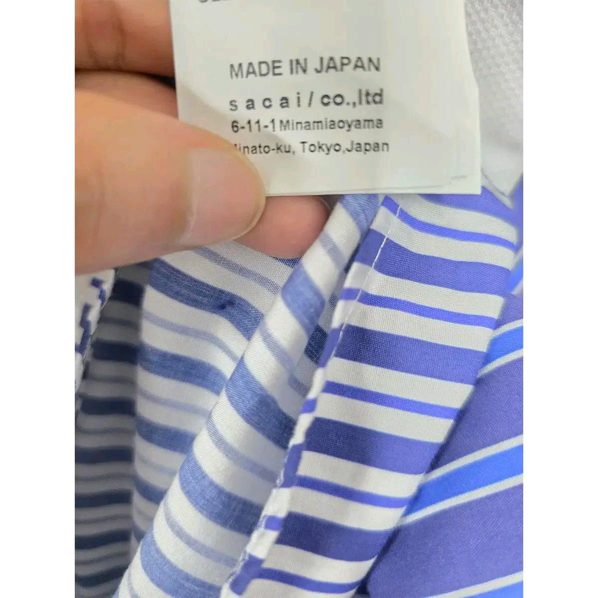 M 21s 사카이 SACAI 레이어링 스트라이프 셔츠 블라우스 E153 3