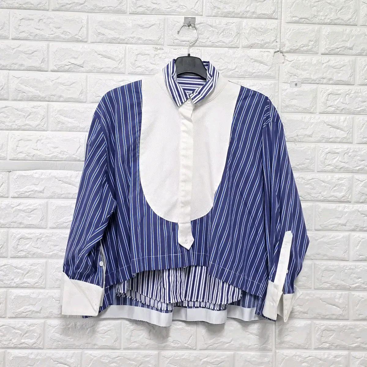 M 21s 사카이 SACAI 레이어링 스트라이프 셔츠 블라우스 E153 2